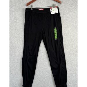 Unionbay Soft Sateen Jogger Pants NWT Womens L Black 28 Inseam Stretch